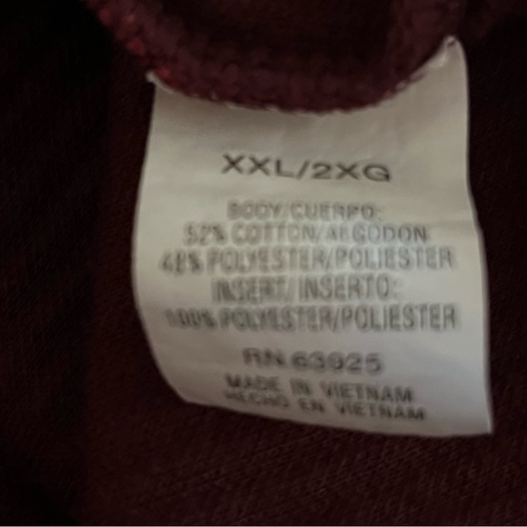 Extreme quality burgundy ribbed knit top size XXL - Picture 6 of 9